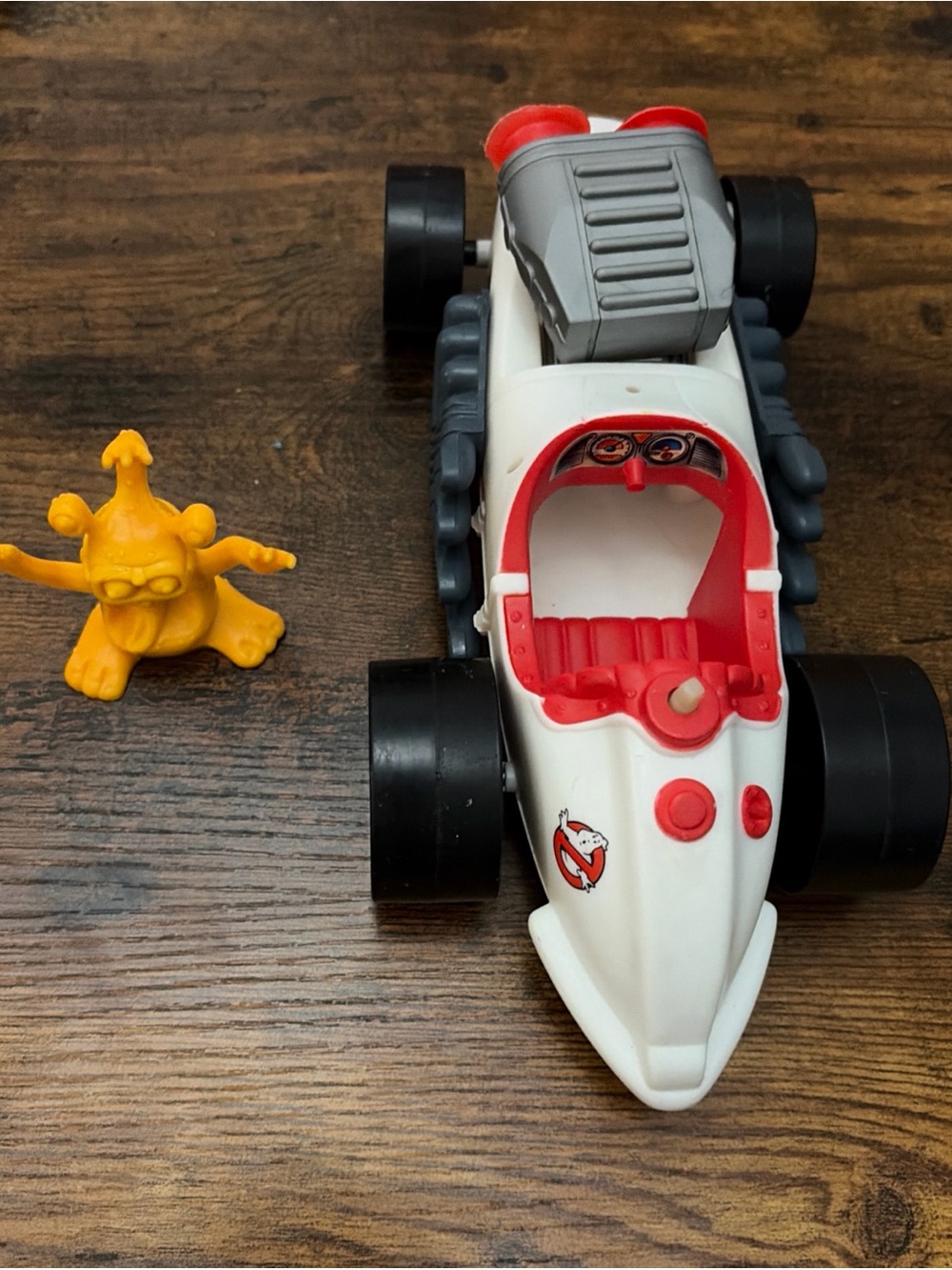 Vintage 1989 The Real Ghostbusters Ecto 500 Vehicle Car w/ Ghost Incomplete 80s